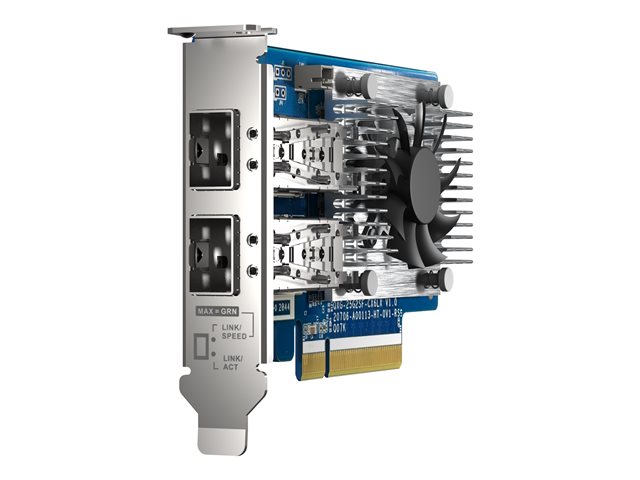 QNAP QXG-25G2SF-CX6 Tarjeta de red con 2 puertos SFP28 de 25GbE PCIe