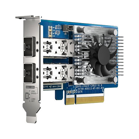 QNAP QXG-25G2SF-CX6 Tarjeta de Red 2x 25GbE SFP28 PCIe 4.0 para NAS QNAP QXG-25G2SF-CX6 Tarjeta de Red 2x 25GbE SFP28 PCIe 4.0 para NAS