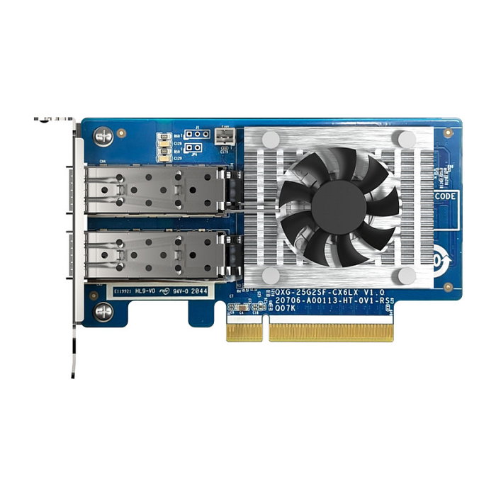 QNAP QXG-25G2SF-CX6 Tarjeta de Red 2x 25GbE SFP28 PCIe 4.0 para NAS QNAP QXG-25G2SF-CX6 Tarjeta de Red 2x 25GbE SFP28 PCIe 4.0 para NAS