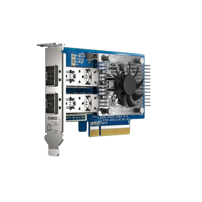 QNAP QXG-25G2SF-CX6 Tarjeta de red con 2 puertos SFP28 de 25GbE PCIe