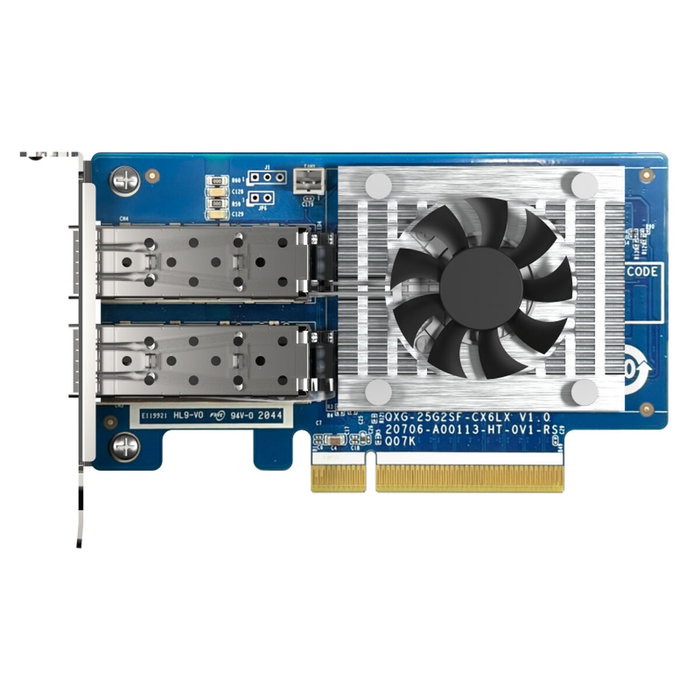 QNAP QXG-25G2SF-CX6 Tarjeta de red con 2 puertos SFP28 de 25GbE PCIe