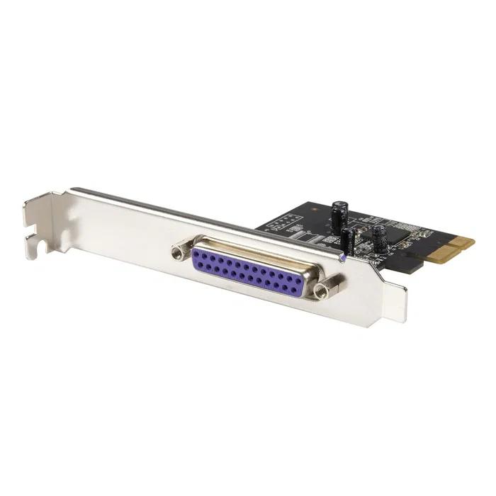 StarTech.com Tarjeta Controladora PCIe x1 a Puerto Paralelo DB25 LPT - Adaptador Interno PEX1P2 para Impresoras, Escáneres y Equipo Industrial