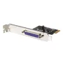 StarTech.com Tarjeta Controladora PCIe x1 a Puerto Paralelo DB25 LPT - Adaptador Interno PEX1P2 para Impresoras, Escáneres y Equipo Industrial