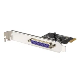 StarTech.com Tarjeta Controladora PCIe x1 a Puerto Paralelo DB25 LPT - Adaptador Interno PEX1P2 para Impresoras, Escáneres y Equipo Industrial