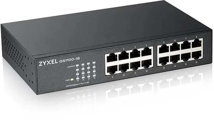 Zyxel GS1100-16 V3 Switch de red de 16 puertos Gigabit Ethernet no administrado Zyxel GS1100-16 V3 Switch de red de 16 puertos Gigabit Ethernet no administrado