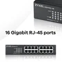 Zyxel GS1100-16 V3 Switch de 16 puertos Gigabit Ethernet no administrado