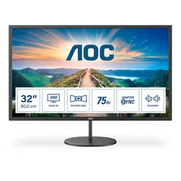 AOC Q32V4 Monitor IPS QHD 31,5 pulg 75Hz 4ms Negro