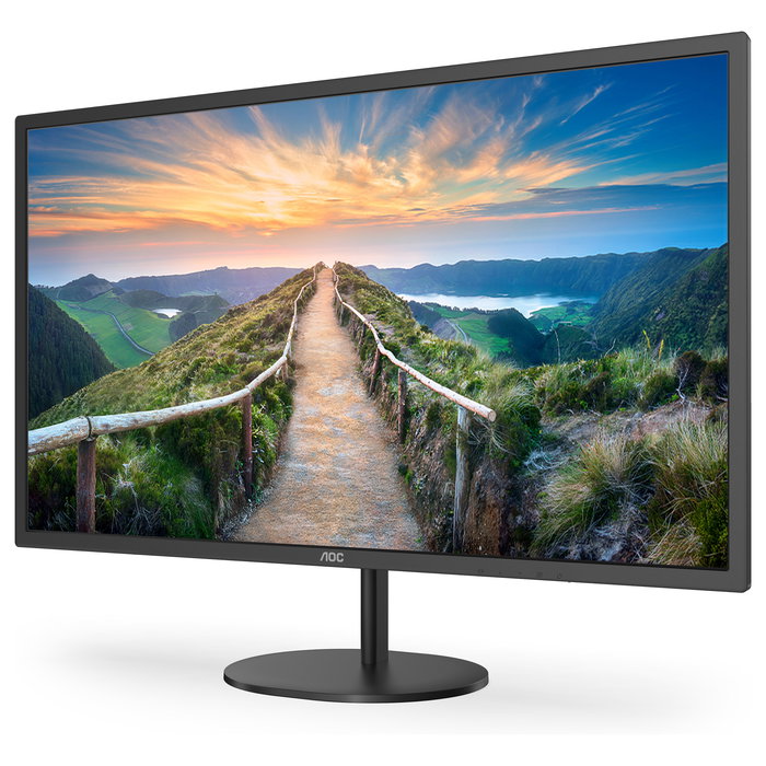 AOC Q32V4 Monitor Gaming de 32 Pulgadas / 80 cm 2K QHD (2560 x 1440) IPS 75Hz 4ms sRGB 102% VESA 100x100 Negro con Altavoces HDMI DisplayPort