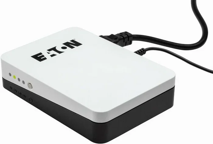 Eaton 3S Mini SAI (UPS) de 36W, 90-264V, 50/60Hz, 9-19V, Compacto, Batería Litio 3.7V 4.4Ah, Negro o Blanco