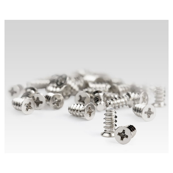 StarTech Paquete de 50 tornillos M5 para ordenador, cabeza plana Phillips, plata