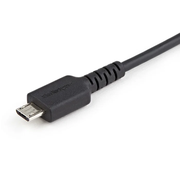 StarTech.com Cable de Carga Segura USB-A a Micro-USB B, 1m, Negro