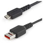 StarTech.com Cable de Carga Segura USB-A a Micro-USB B, 1m, Negro