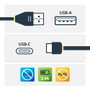 StarTech.com Cable USB-A a USB-C 1m con Bloqueador de Datos para Carga Segura