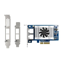QNAP Tarjeta de Red Dual 10GbE PCIe 3.0 X4 QXG-10G2T-X710 - Adaptador de Red con Controlador Intel X710 para NAS