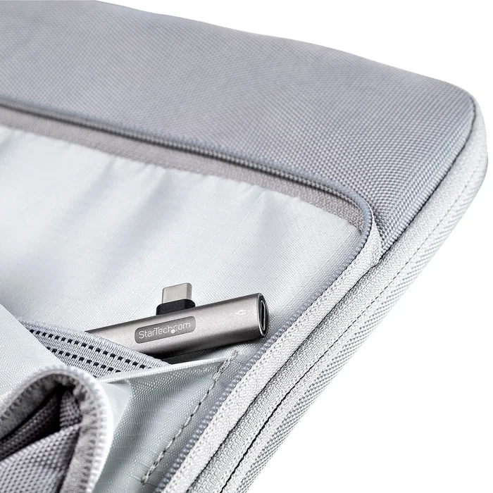 Startech CDP235APDM Adaptador USB-C a Audio 3.5mm con Carga PD 60W - para Laptop, iPad Pro, Galaxy, Pixel - Plata Startech CDP235APDM Adaptador USB-C a Audio 3.5mm con Carga PD 60W - para Laptop, iPad Pro, Galaxy, Pixel - Plata