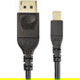 StarTech.com DP14MDPMM2MB Cable Mini DisplayPort a DisplayPort 1.4 - 2m - Negro - 8K@60Hz, 4K@120Hz, HBR3, VESA Certificado, Conectores Chapados en Oro