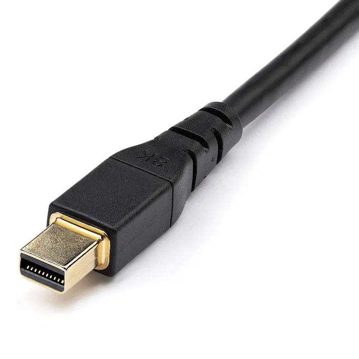 StarTech.com DP14MDPMM2MB Cable Mini DisplayPort a DisplayPort 1.4 - 2m - Negro - 8K@60Hz, 4K@120Hz, HBR3, VESA Certificado, Conectores Chapados en Oro