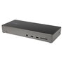 StarTech.com Docking Station USB-C para 3 Monitores 4K con 100W PD, Gris y Negro