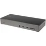 StarTech.com Docking Station USB-C para 3 Monitores 4K con 100W PD, Gris y Negro