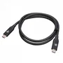 V7 V7USB4-80CM Cable USB4 USB-C 0.8 m Negro, Transferencia 40 Gbps, Carga 100W, Triple Blindado, Certificaciones CE/FCC/RoHS