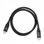 V7 V7USB4-80CM Cable USB4 USB-C 0.8 m Negro, Transferencia 40 Gbps, Carga 100W, Triple Blindado, Certificaciones CE/FCC/RoHS