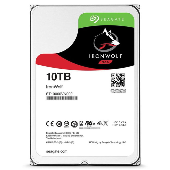 Seagate ST10000VN000 Disco Duro Interno HDD Ironwolf 10TB SATA 6 Gb/s 7200 RPM 256MB Cache CMR para NAS 24x7 Seagate ST10000VN000 Disco Duro Interno HDD Ironwolf 10TB SATA 6 Gb/s 7200 RPM 256MB Cache CMR para NAS 24x7