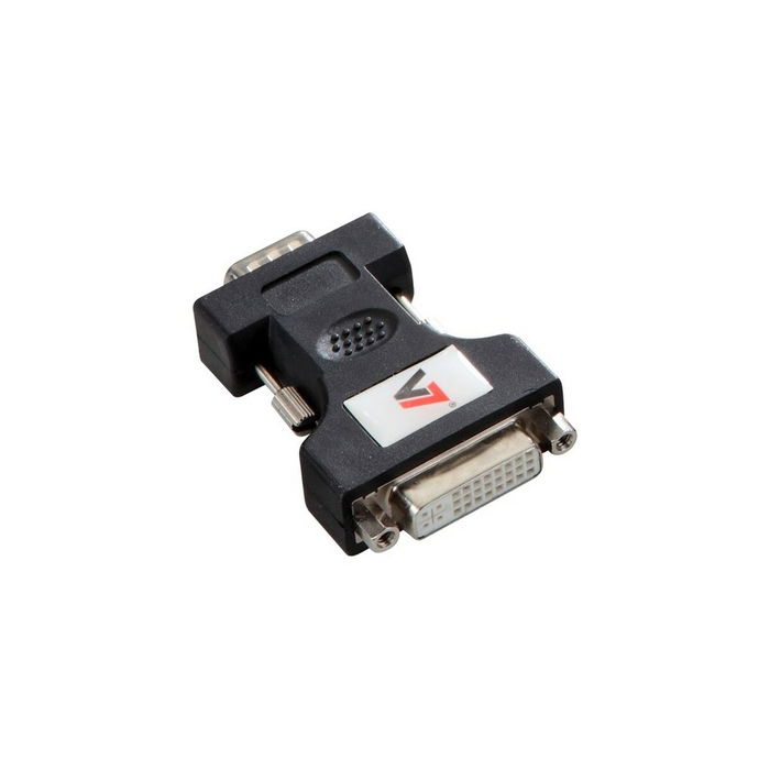 Adaptador DVI-I a VGA V7 V7E2VGAMDVIIFADPTR2N Negro Adaptador DVI-I a VGA V7 V7E2VGAMDVIIFADPTR2N Negro