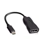 V7 Adaptador USB-C a DisplayPort 1.2 - V7UCDP-BLK-1E - 21.6 Gbps, 4K UHD @ 60 Hz, 3840x2160, Negro
