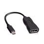 V7 Adaptador USB-C a DisplayPort 1.2 - V7UCDP-BLK-1E - 21.6 Gbps, 4K UHD @ 60 Hz, 3840x2160, Negro
