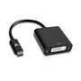 V7 Adaptador Gráfico USB-C Macho a DVI-D Hembra V7UCDVI-BLK-1E - Negro - Soporta Resolución 4K/2K @ 30Hz, Compatible con Macbook y Dispositivos USB-C