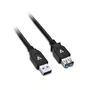 V7 Cable de Extensión USB 3.2 Gen 1 (USB-A Macho a Hembra) 2 Metros, 5 Gbps, Negro - V7U3.0EXT-KH-2M-BLK-1E