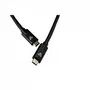 V7 Cable USB-C a USB-C Macho 2m Negro V7UCC-2M-BLK-1E - Para Carga Rápida y Transferencia de Datos