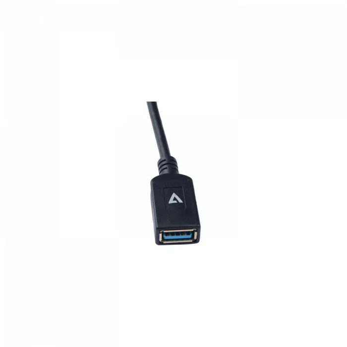 V7 V7U3C-BLK-1E Adaptador/Cable USB-C Macho a USB-A Hembra USB 3.2 Gen 1 (3.1 Gen 1) - 0.1 m - Negro