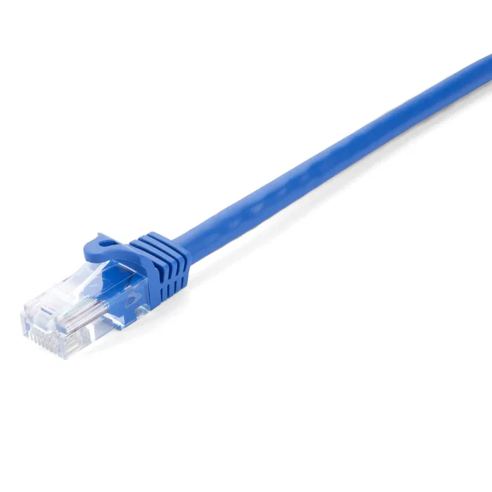 V7 V7CAT6UTP-10M-BLU-1E Cable de Red Ethernet UTP CAT6 Azul 10m, Conectores RJ45 Macho Snagless, 10/100/1000 Mbps, 550 MHz