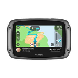 TomTom RIDER 500 Europe - GPS para moto, pantalla táctil de 4.3", resistente al agua, WiFi, Bluetooth, actualizaciones de mapas de Europa, 16 GB, batería 6h - Negro
