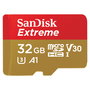 Sandisk Extreme 32 GB MicroSDHC Clase 10 UHS-I, 100 MB/s Lectura, 60 MB/s Escritura, Adaptador SD Incluido