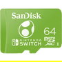 SanDisk Tarjeta de Memoria microSDXC 64GB para Nintendo Switch SDSQXAT-064G-GN6ZN UHS-I Clase 10 100MBs