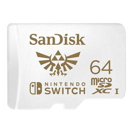 SanDisk Tarjeta de Memoria microSDXC 64GB para Nintendo Switch SDSQXAT-064G-GN6ZN UHS-I Clase 10 100MBs