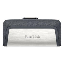 SanDisk Ultra Dual Drive USB 3.2 Gen 1, 256 GB, USB Type-C / Type-A, Color Gris y Plata, 150 MB/s, Referencia: SanDisk Ultra Dual Drive Type-A/Type-C