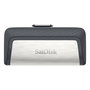 SanDisk Ultra Dual Drive USB 3.2 Gen 1, 256 GB, USB Type-C / Type-A, Color Gris y Plata, 150 MB/s, Referencia: SanDisk Ultra Dual Drive Type-A/Type-C