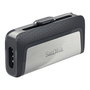 SanDisk Ultra Dual Drive USB 3.2 Gen 1, 256 GB, USB Type-C / Type-A, Color Gris y Plata, 150 MB/s, Referencia: SanDisk Ultra Dual Drive Type-A/Type-C