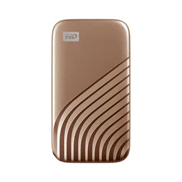 Western Digital My Passport SSD externo WDBAGF0010BGD 1TB USB 3.2 Gen 2 Tipo C, cifrado AES 256 bits, metal, color oro
