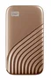 Western Digital My Passport SSD externo WDBAGF0010BGD 1TB USB 3.2 Gen 2 Tipo C, cifrado AES 256 bits, metal, color oro