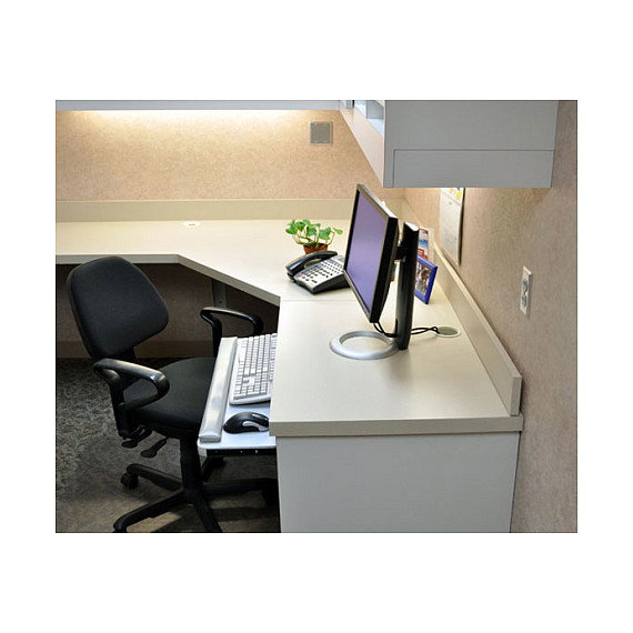 Ergotron Soporte de Monitor LCD Neo-Flex | Soporte de Escritorio con Brazo Ergonómico para Pantallas hasta 24" | Máx. 7.2 kg | Referencia bl/sl