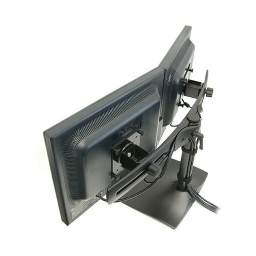 Ergotron DS100 Dual Monitor Desk Stand Horizontal Negro Ergotron DS100 Dual Monitor Desk Stand Horizontal Negro