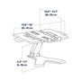 Ergotron Neo-Flex Soporte Elevador para Portátil Negro, Ajuste Altura 0-152 mm Inclinación -25-15°, Carga 6.4 kg, Alza 15 cm