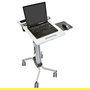 Ergotron NeoFlex Laptop Cart, Carro Multimedia con Ruedas, Ajuste de Altura hasta 51 cm para Portátiles 12-17 Pulgadas (30.5-43.2 cm), Carga hasta 6.8 kg, Color Gris