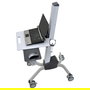 Ergotron NeoFlex Laptop Cart, Carro Multimedia con Ruedas, Ajuste de Altura hasta 51 cm para Portátiles 12-17 Pulgadas (30.5-43.2 cm), Carga hasta 6.8 kg, Color Gris