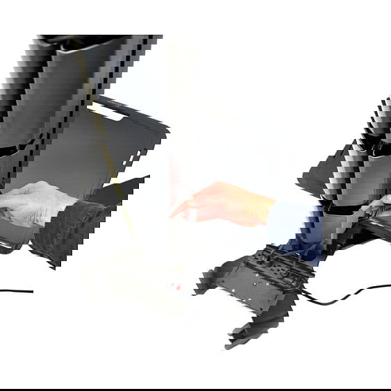 Ergotron Carro Multimedia Móvil Neo-Flex Mobile MediaCenter UHD, Negro, para Pantallas Plano de 127 cm (50") a 177.8 cm (70") con Capacidad 54.5 kg