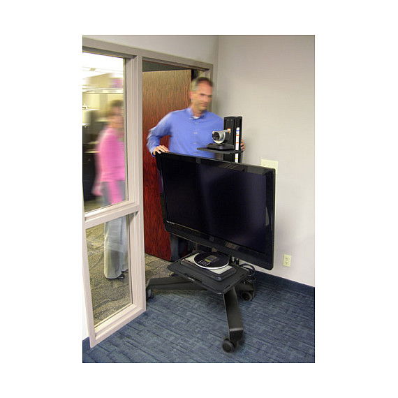 Ergotron Carro Multimedia Móvil Neo-Flex Mobile MediaCenter UHD, Negro, para Pantallas Plano de 127 cm (50") a 177.8 cm (70") con Capacidad 54.5 kg